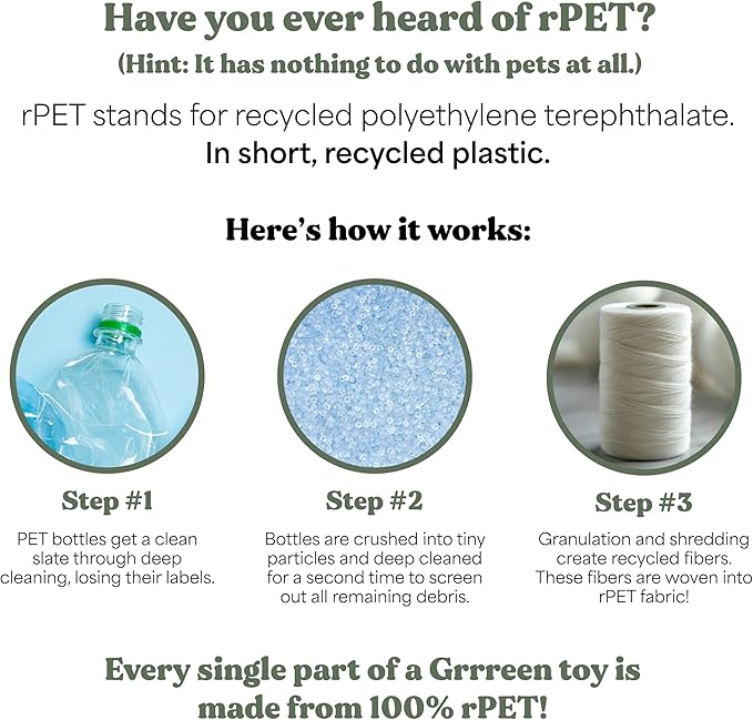 Dog Toys | Plush Turtle Stuffed Animal with Rope for Dogs | Eco Friendly Small Dog Toy