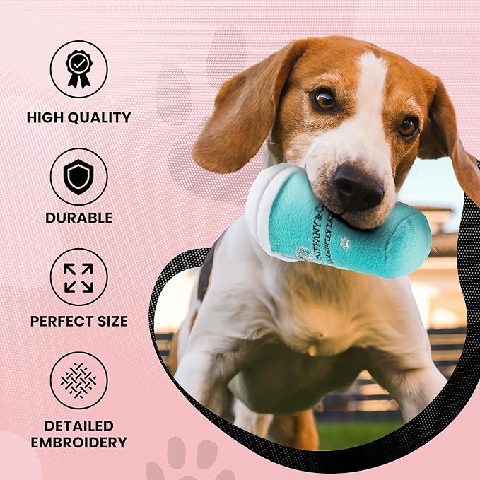 Dog Diggin Designs Nouveau Haute Coffee Station Collection | Unique Squeaky Parody Plush Dog Toys – Baristas Needed!