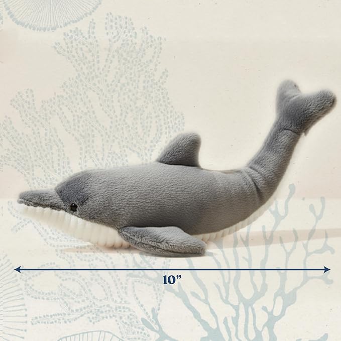 Dog Toys | Plush Dolphin Stuffed Animal for Dogs | Eco Friendly Medium Dog Toy