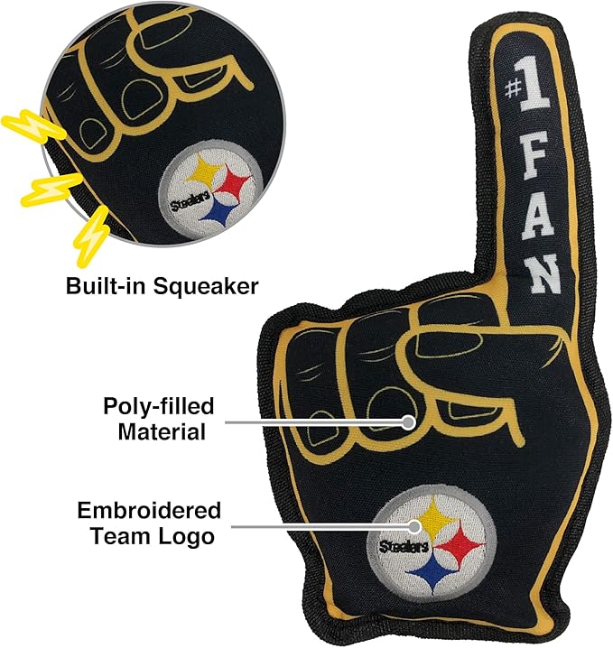 Pets First NFL Unisex NFL #1 Fan Dog Toy