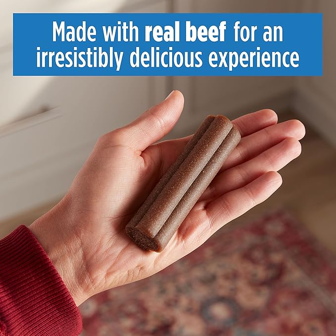 Milk-Bone Comfort Chews, Dog Chew with Unique Chewy Texture and Real Beef, 40.8 Oz. Bag (16 Chews), (Pack of 4)