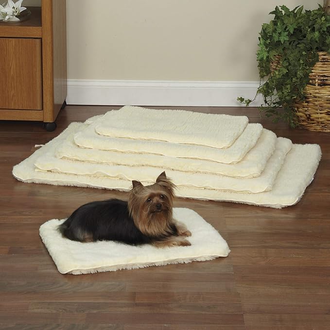 Slumber Pet Double-Sided Sherpa Mats - Versatile and Comfortable Mats for Dogs and Cats - X-Large, Natural