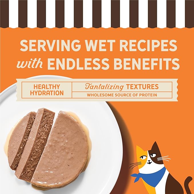 Merrick Purrfect Bistro Grain Free Premium Soft Canned Pate Adult Wet Cat Food, High Protein Chicken Recipe - (Pack of 24) 3 oz. Cans