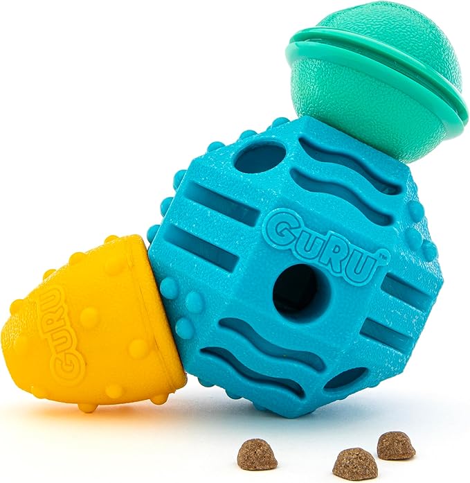 GURU Pet: Treat Station - Large - Dog Toy, Treat Dispensing Puzzle, Interactive Challenge Chew, Durable Multi-Textured Modules Connect Or Separate