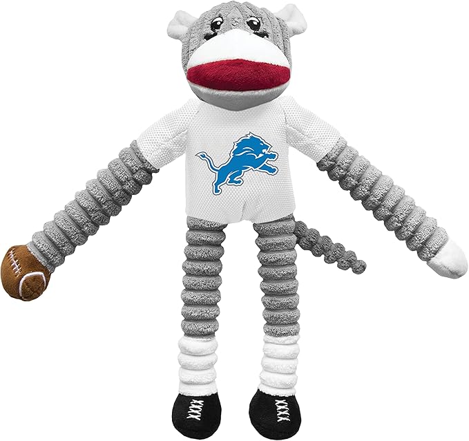 Littlearth NFL Philadelphia Eagles Sock Monkey Pet Toy, Team Color, One Size