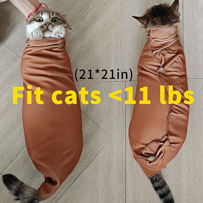 Oncpcare 2PCS Cat Wrap for Cutting Nails, 21x21in Self-Adherent Pet Cat Grooming Wrap for Medicine, Nail Clipping, Teeth Brushing, Ear Cleaning | Anti-Escape Anti-Bite Anti-Scratch (Butterfly)