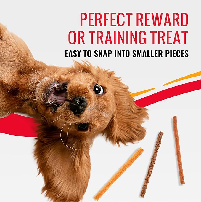 Good ‘n’ Tasty Triple Flavor Snap ‘EMS Gourmet Treats Variety Pack for All Dogs, 15 Count, Reward or Training Treat Made with Real Chicken, Duck and Beef