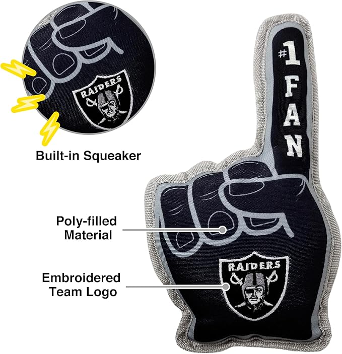 Pets First NFL Unisex NFL #1 Fan Dog Toy