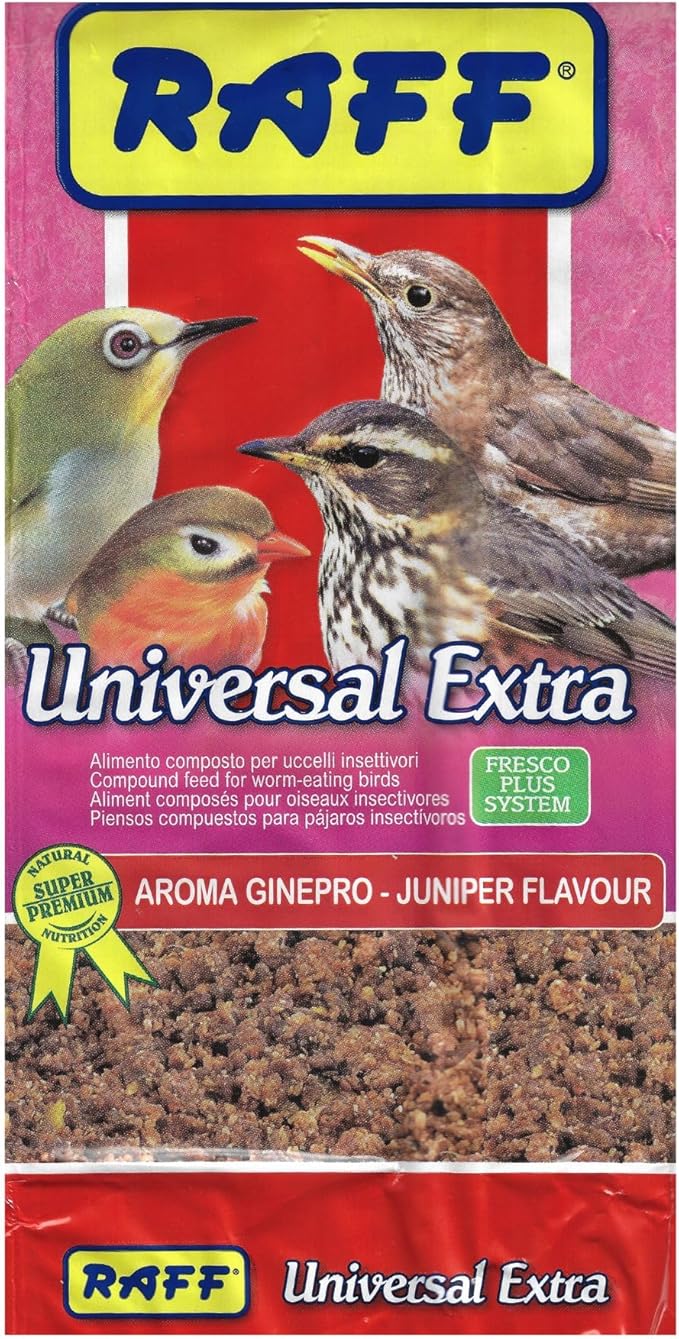 RAFF Universal Extra Premium Bird Food Insectivorous Bird Diet 1Kg – Protein Blend Food for Breeding, Growth, Energy, Immune Support and Healthy Plumage of Insect-Eating Birds