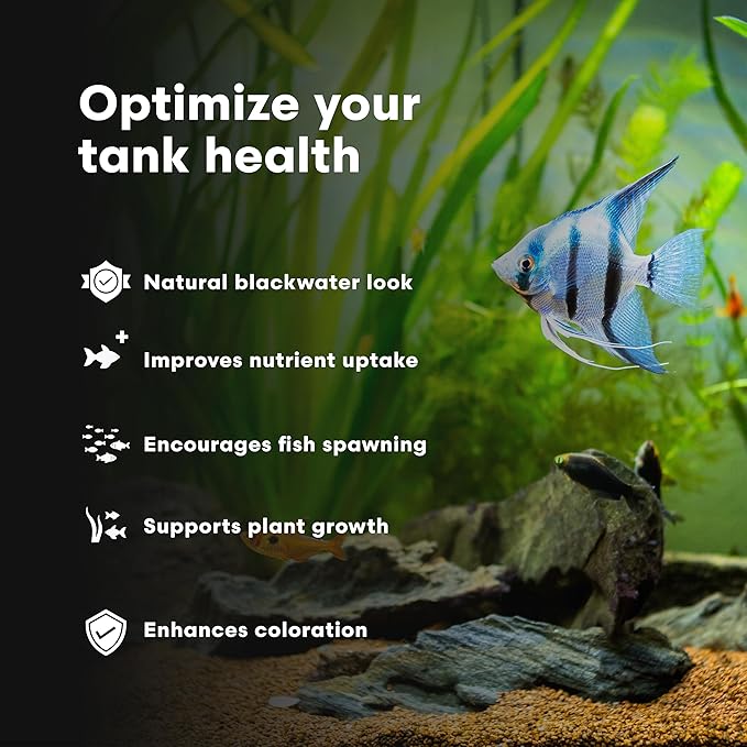 Brightwell Aquatics BlackWater Humic Fulvic Acid Supplement Simulates Natural Blackwater Conditions Supports Nutrient Uptake in Freshwater Planted Aquariums, 250 ml