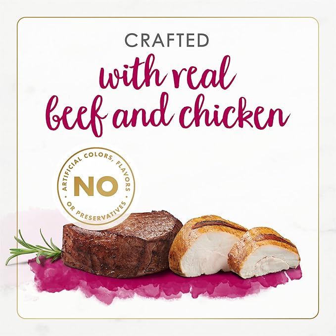 Purina Fancy Feast Wet Cat Food Gourmet Naturals White Meat Chicken & Beef Recipe in Gravy - (Pack of 12) 3 oz. Cans