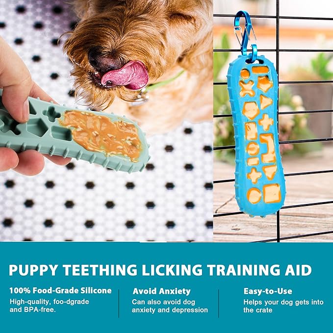 Natural Teething Rubber Chew Toy for Dogs - Stuffable Dog Toy for Extended Playtime - Chew & Fetch Toy for Puppies - for Small Puppies Tough Dog Toys for Aggressive Chewers Small Breed