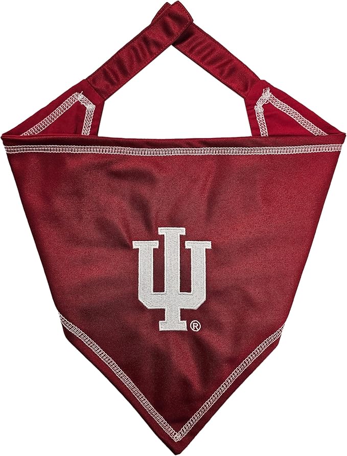Pets First NCAA Indiana Hoosiers TIE Bandana, Size Small/Medium. Dog Bandana Scarf Bib for Pet Cat Dog. The Ultimate Game-Day, Party Bandana