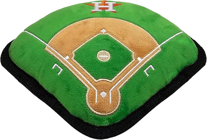 Pets First MLB Houston Astros Baseball Field Tough Toy for Dogs, Best MLB Dog Toy with Team Logo