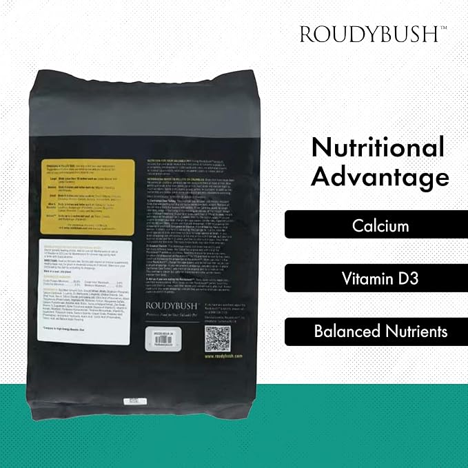 Roudybush Breeder Food for Breeding & Weaning Birds - Scientifically Formulated Bird Feed - Bird Food Pellets w/ Corn, Wheat, Soy & More - Nutritious & Healthy Feed for Birds (Medium, 25lb)