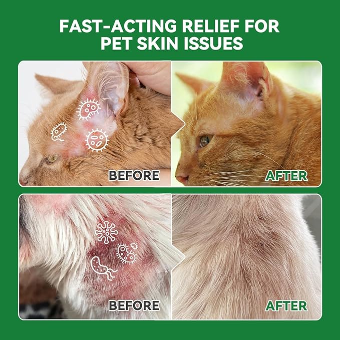 PUAINTA Dog Wound Care Herbal Skin Gel for Heals Wounds, Skin Irritation, Soothes Inflammation, Prevents Infection, Scratches & Minor Cuts, Natural Dog Wound Ointment