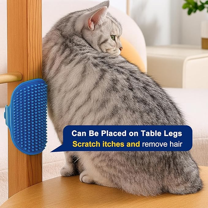Pet Hair Remover 3-in-1 Kit: 24" 4-in-1 Multifunctional Deshedding Brush, Grooming Glove & Silicone Brush for Effective Dog Cat Hair Removal on Furniture, Car, Window Screen