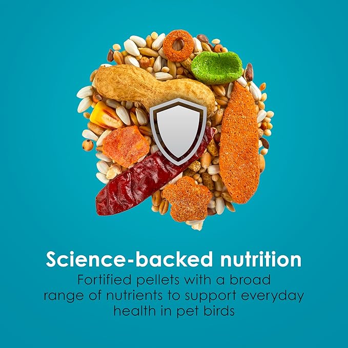 Kaytee Forti-Diet Pro Health + Safflower Nourish+Protect Parrot Food 15 Pounds