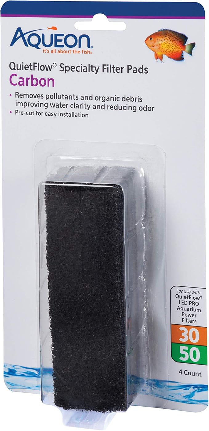 Aqueon Replacement Specialty Filter Pads Carbon 30/50