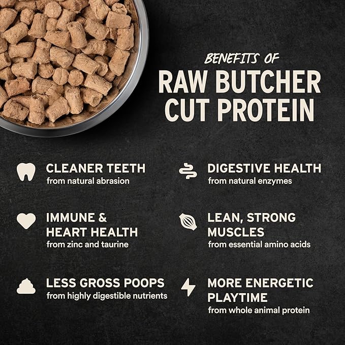 Vital Essentials Freeze Dried Dog Food, Raw Pork Soft Nibs | Complete Meal or Topper | 99% Pork, Organs & Bone | Limited Ingredient, High Protein, Grain Free Dry Dog Food | 14 oz Bag