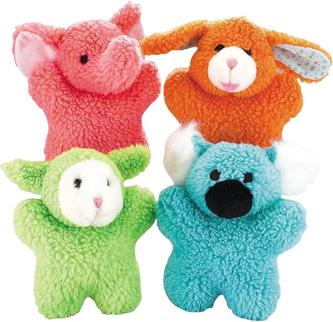Zanies Cuddly Berber Baby Bunny Dog Toys, Orange 8-Inch