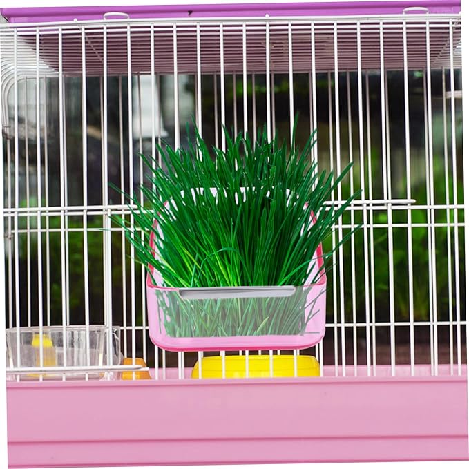 Yardwe Cage Food Bowl Pet Feeder Bird Cage Food Bowl Pet Basin Fine Workmanship