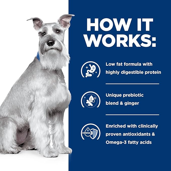Hill's Prescription Diet i/d Low Fat Digestive Care Wet Dog Food, Rice, Vegetable, & Chicken Stew, 5.5 oz. Cans, 24-Pack