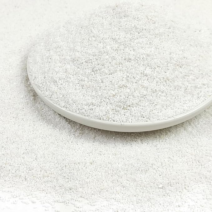 YISZM Aquarium Sand, 2lbs White Fish Tank Sand, Aquarium Gravel Substrate for Aquascaping, Vivariums, Terrariums, Plants and Crafts