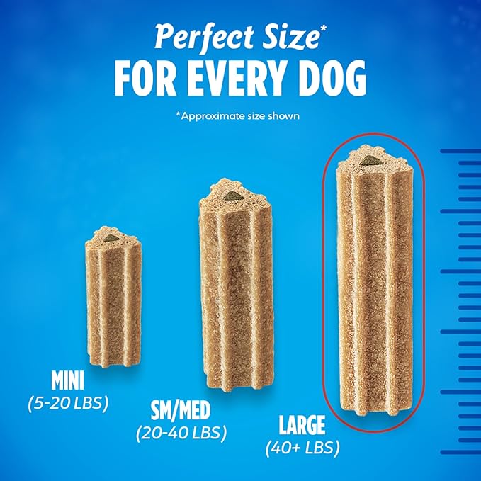 DentaLife ActivFresh Dog Chews for Large Dogs 40 lbs. and up, Dental Chews to Freshen Breath, Chicken Flavor, 24.1 oz., 21 Chews - 21 ct. Pouch