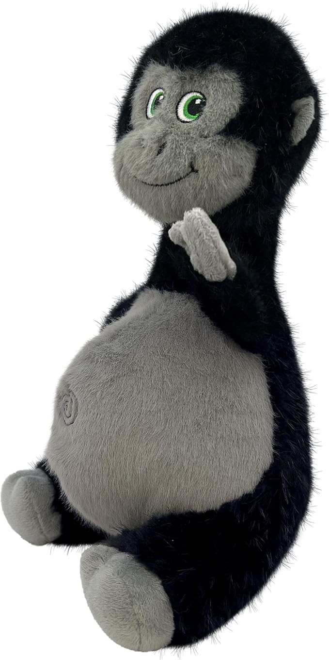 KONG Knots Belly - Soft Plush Exterior with Internal Skeleton Rope Ball and Squeaker (Hippo/Gorilla Bundle)