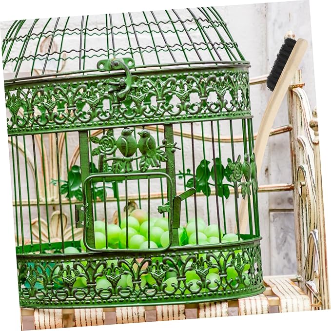 BESPORTBLE 3pcs Bird Cage Cleaning Brush Handled Tool for Parrots Birds Soft Bristles for Gentle Cleaning Design for Use Essential Birdcage Accessories