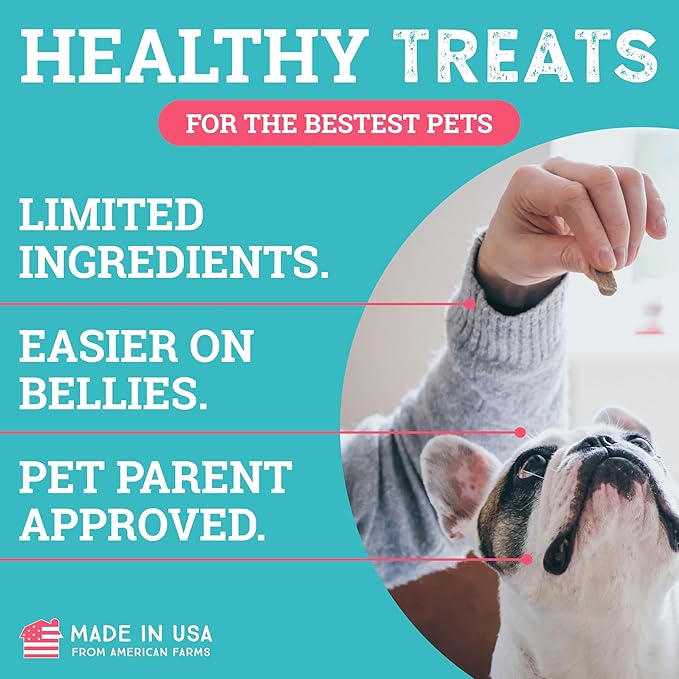 etta says! Sit Training Treats - All Natural Pork and Bacon Soft Treats for Dogs - Made in The USA - 2 Pack
