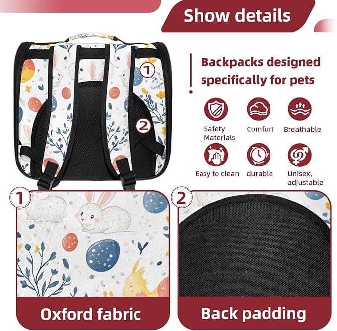 Festive Spring (1) Pet Carrier Soft Sided Carrier for Small Medium Cats Dogs