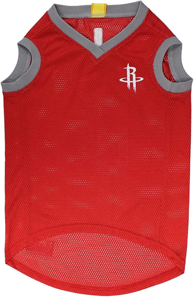 Pets First NBA HOUSTON ROCKETS DOG Jersey, X-Small - Tank Top Basketball Pet Jersey
