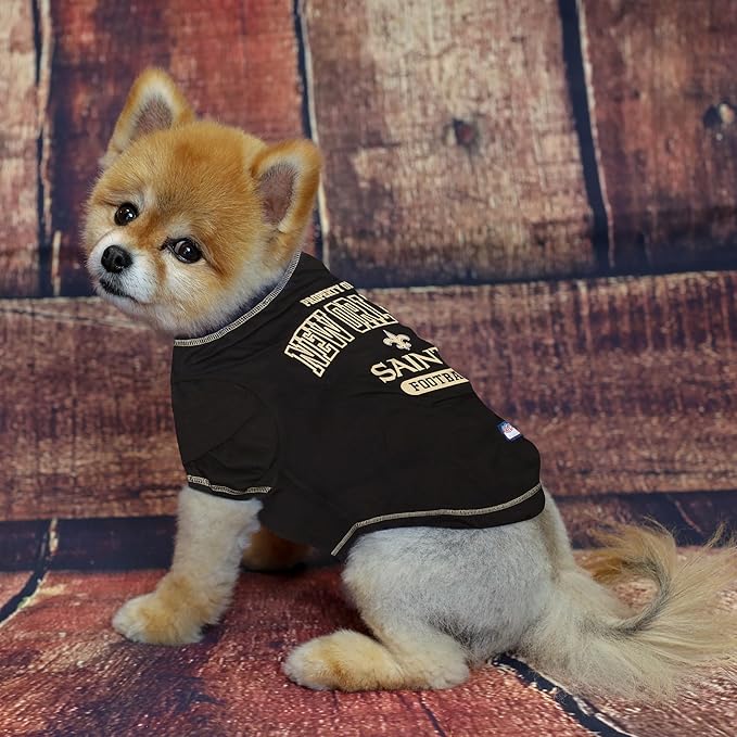 Pets First Shirt for Dogs & Cats - NFL NEW Orleans Saints Dog T-Shirt, X-Large. - Cutest Pet Tee Shirt for the Real Sporty pup (Pack of 2)