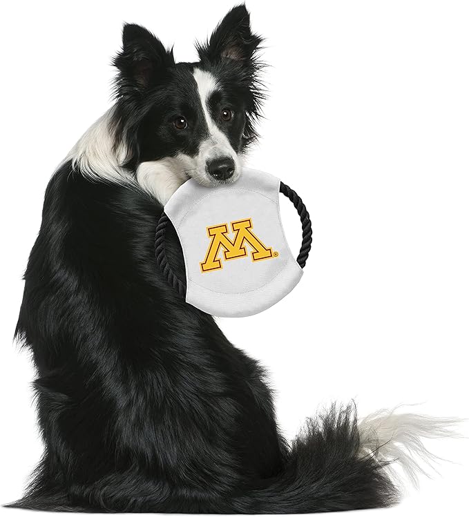 Littlearth NCAA Unisex NCAA Sock Monkey and Flying Disc Pet Toy Combo Set