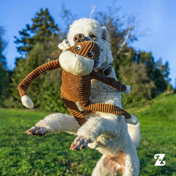 ZippyPaws Spencer The Crinkle Monkey, Large
