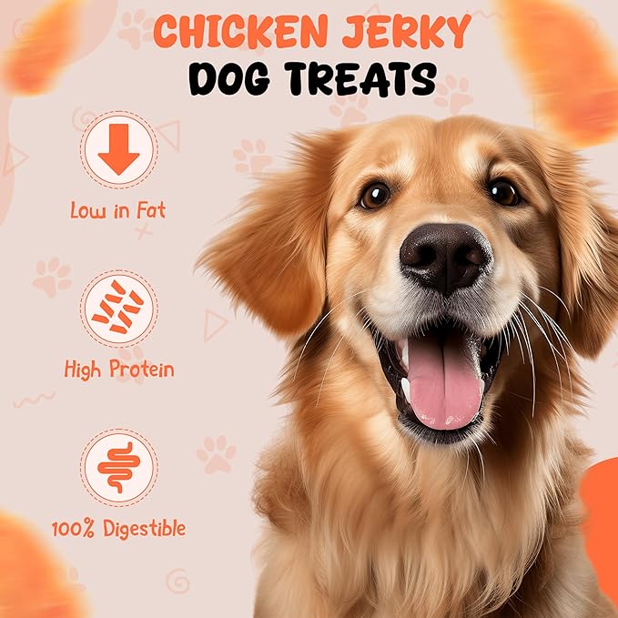 Annika Chicken Jerky Dog Treats – Natural, Low-Fat Strips & Chews, Dog Training Snacks with Chicken Breast, Grain-Free, 11.6 oz Healthy Treats for All Breeds