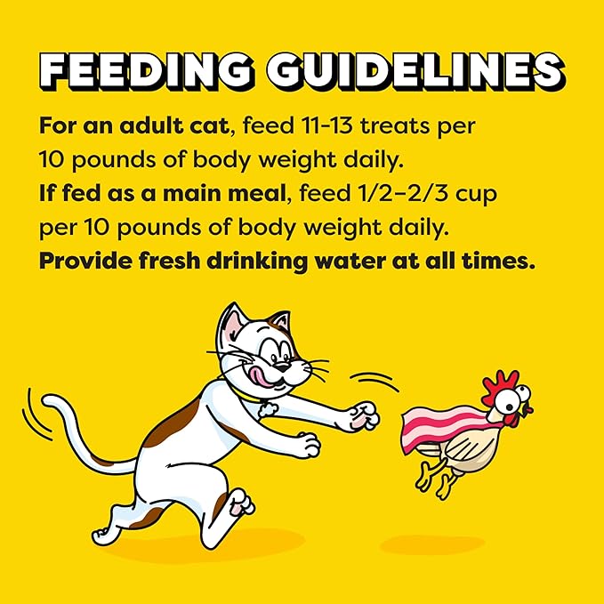 Temptations Cat Treats Wacky Blasts, Cluckin’ Bacon Flavor, 3 oz. Pouch (Pack of 12)