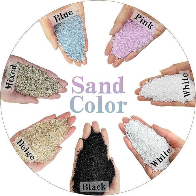 FANTIAN 20 lbs Aquarium Sand, 0.6-1.2 mm Aquarium Substrate for Freshwater Fish Tank. Decorative River Rocks Gravel for Fish Tank, Plants Potted, Fire Pits, Candle, Vase and Crafts