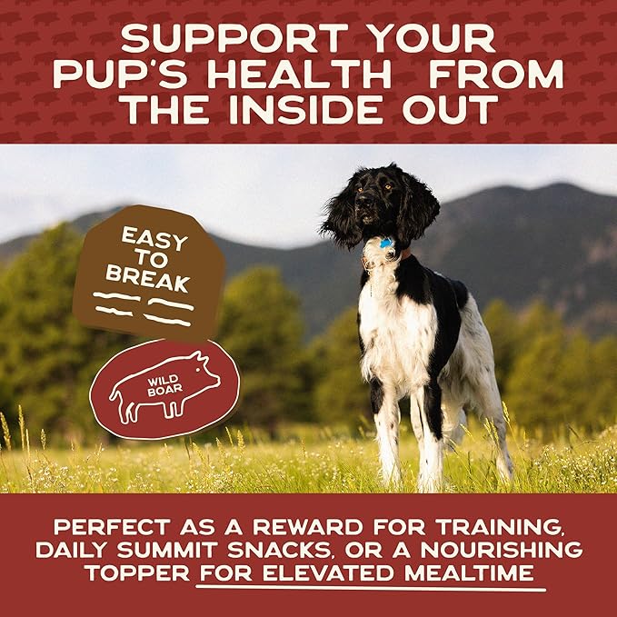 Smart Cookie 100% Wild Boar Jerky Dog Treats - Single Ingredient Hypoallergenic Training Treats for Dogs and Puppies with Sensitive Stomachs - 100% Boar Meat, Grain Free, Made in USA - 3oz (3 Pack)