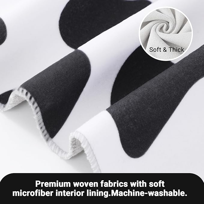 Purrfect Peace Cat Swaddle Wrap – Professional Calming Restraint Bag for Grooming, Nail Trimming & Medicine - Adjustable Cat Restraint for Grooming, Vet Visits (Cow Pattern, S)