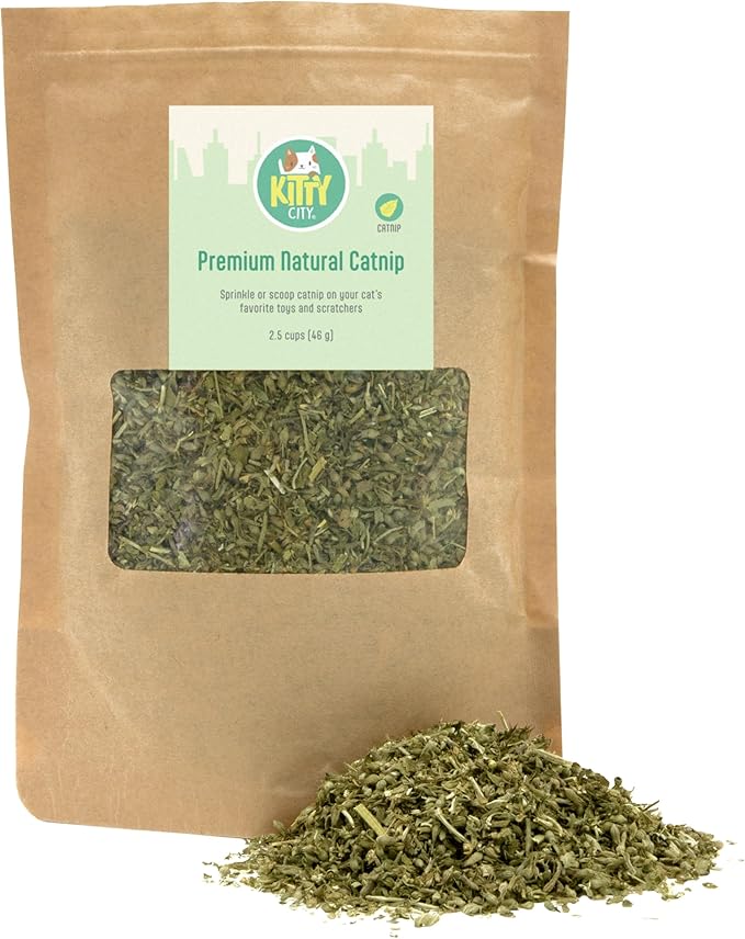 Kitty City Cat Premium Natural Catnip Collection, Catnip Bag 3-Pack