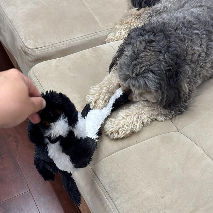 SPOT Skinneeez Jumbo Forest Animal Stuffing-Free Dog Toy, Squeaker in Head & Tail, Durable Tug Toy for Large Puppies & Dogs, Great for Moderate Chewers, 37 inch, Assorted Styles