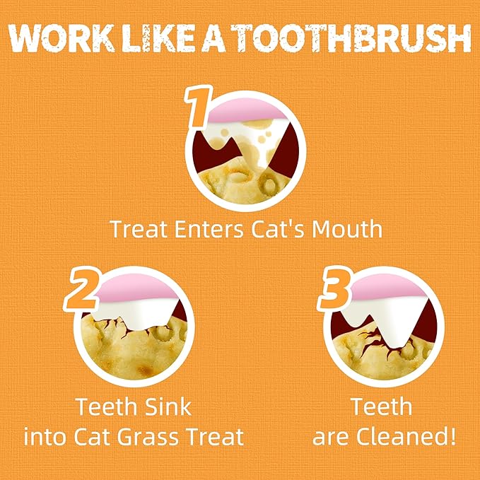 Just Try 36 OZ Cat Treats - with Cat Grass, Cranberry, Pumpkin- Healthy Cat Grass Kitten Treats Training Biscuits