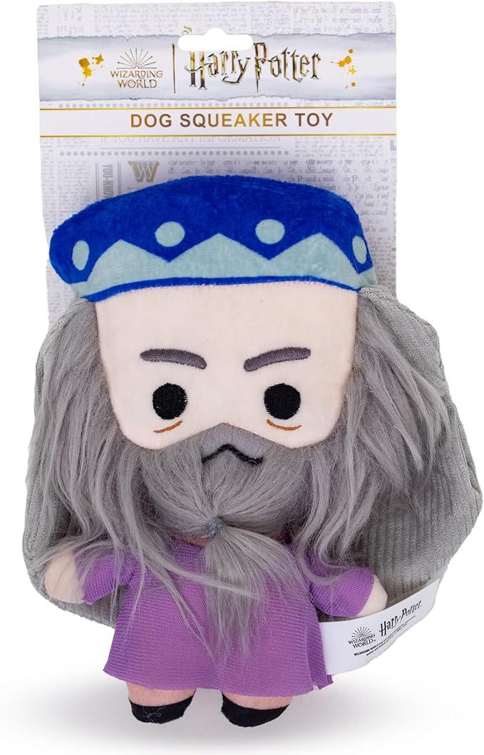 Buckle-Down The Wizarding World of Harry Potter Dog Toy, Dumbledore Charm Full Body Pose Pet Toy, Plush