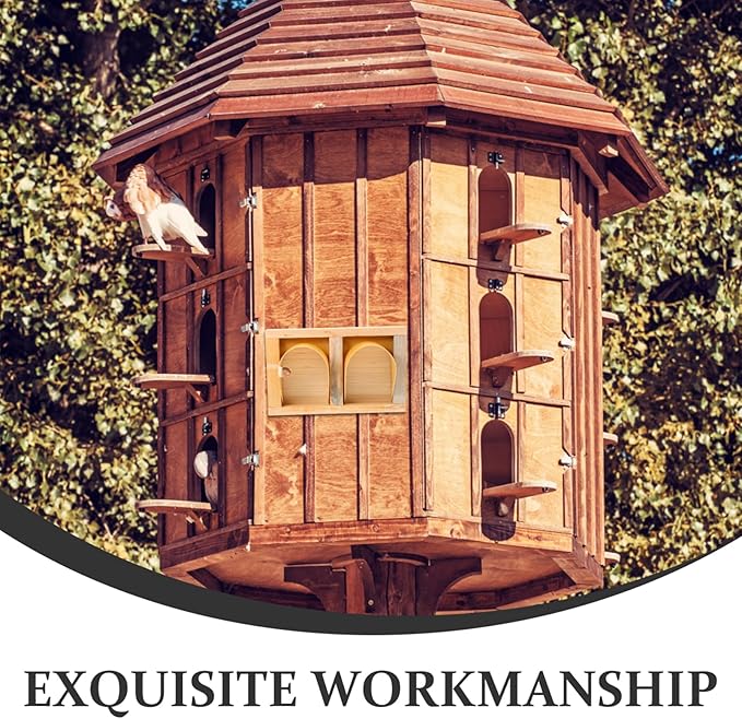 European Style Wooden Cage Door for Parakeets Pigeon Racing Supplies Easy Access