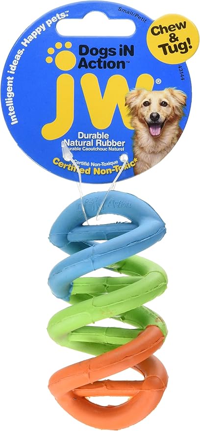 JW Pet Dogs in Action Dog Toy, Small (Assorted Colors) (Pack of 4)