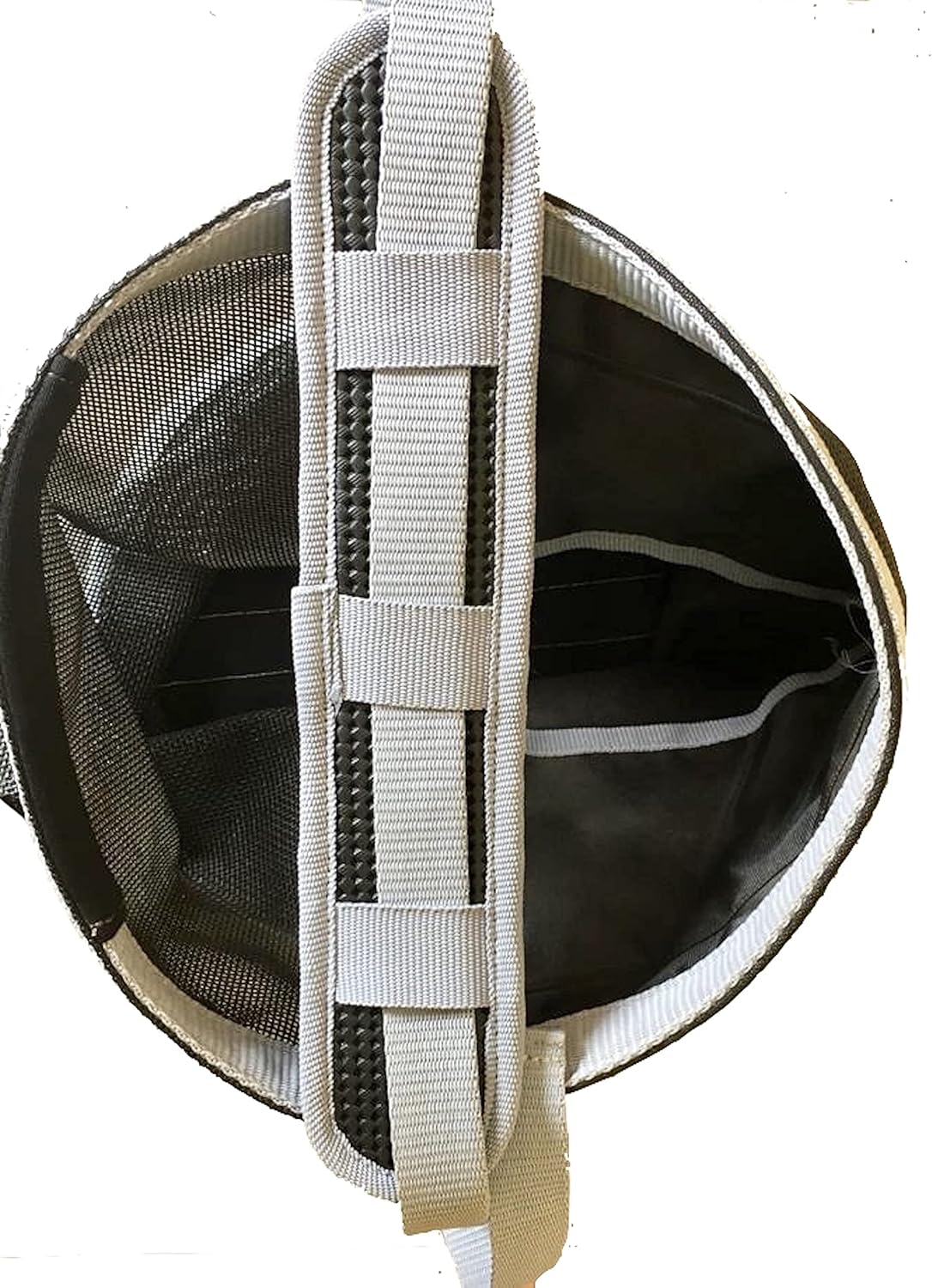 Majestic Ally Horse Feed Bag, Heavy Duty Nylon Mesh Grain Feed Bag, Adjustable Strap with Durable Snap and Elastic Straps, Comfort Neck Pad and Nose Pad- Large (Full, Black)