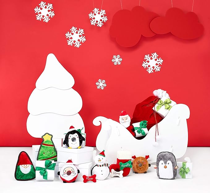 ZippyPaws - Holiday Donutz Buddies Squeaky Dog Toys - Penguin